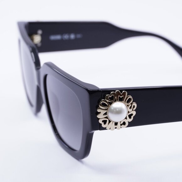 Moschino MOS153/S 0807 9O Square Sunglasses - Black/Grey main image 9